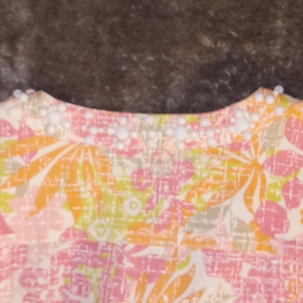 Ruby Rd Beaded Short Jacket 14 Colorful Denim-like - Picture 8 of 14